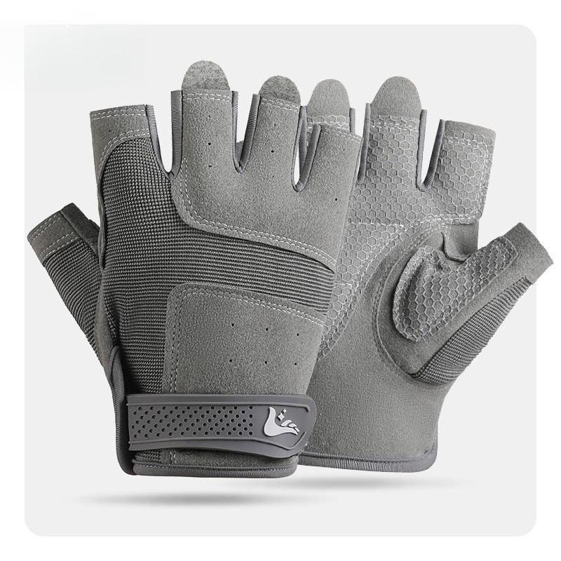 Fitness Half Finger Men's Outdoor Cycling Anti-Slip and Wear-resistant Mountaineering and Rock Climbing Training Half Finger