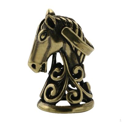 Figurina di cavallo in miniatura ornamento statua in ottone pendente scultura da collezione per tavolo