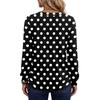 Damen Retro Bedruckte Baumwollähnliche Bluse für Lässige Tägliche Kleidung