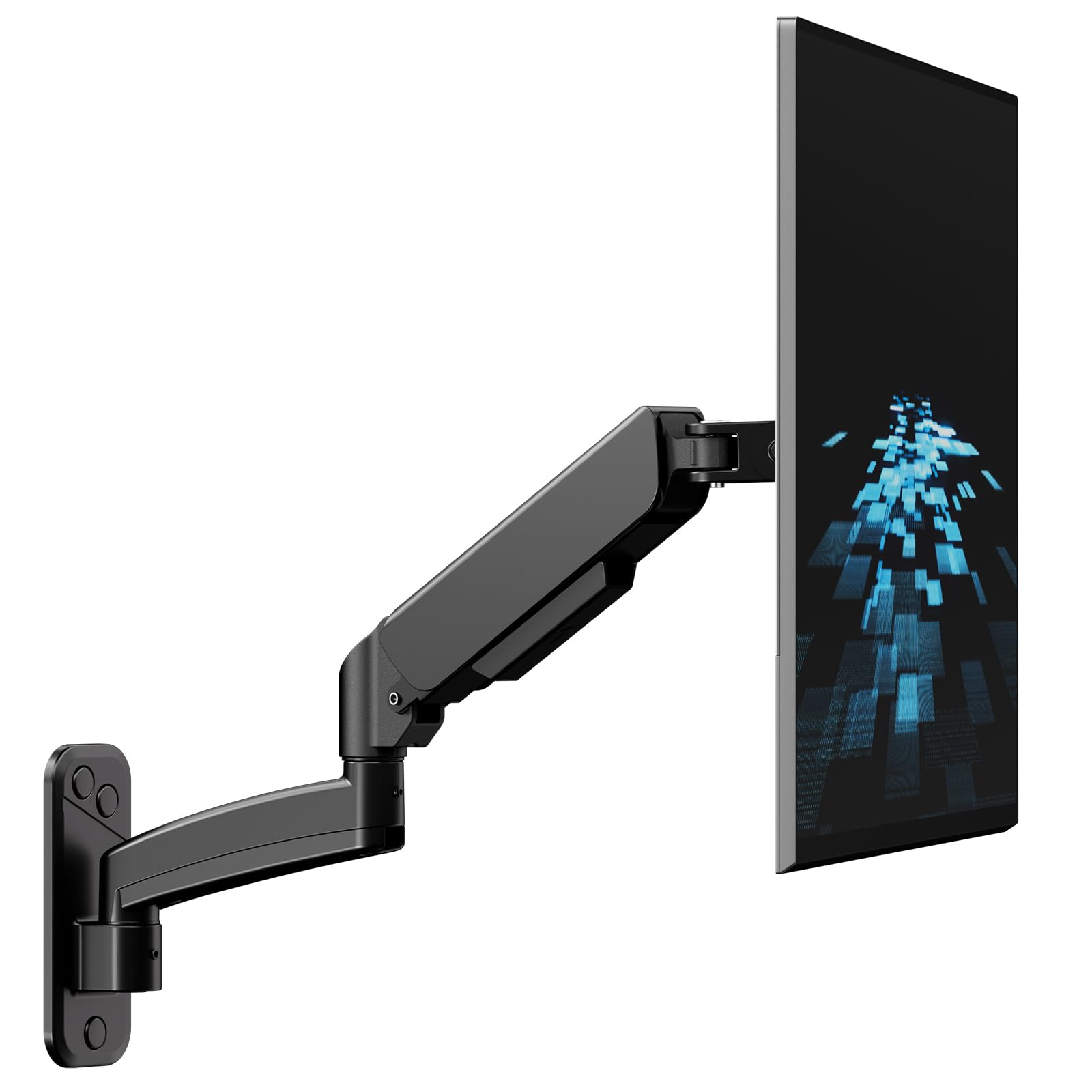 

ACCURTEK Monitor Arm, Wall Mount, 32-inch compatible, 9kg load capacity - VESA standard 75/100mm, Up/Down/Left/Right adjustment, Gas spring LCD displa