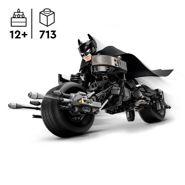 LEGO® DC Batman 76273 La Figurine De Batman À Construire Et La Moto Bat-Pod