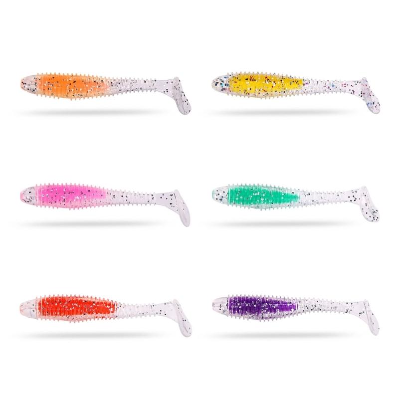 6pcs Floating Fishing Lures Floating Pencil Fishing Lures Top Water Soft Lures for Fish Attraction 6.5cm