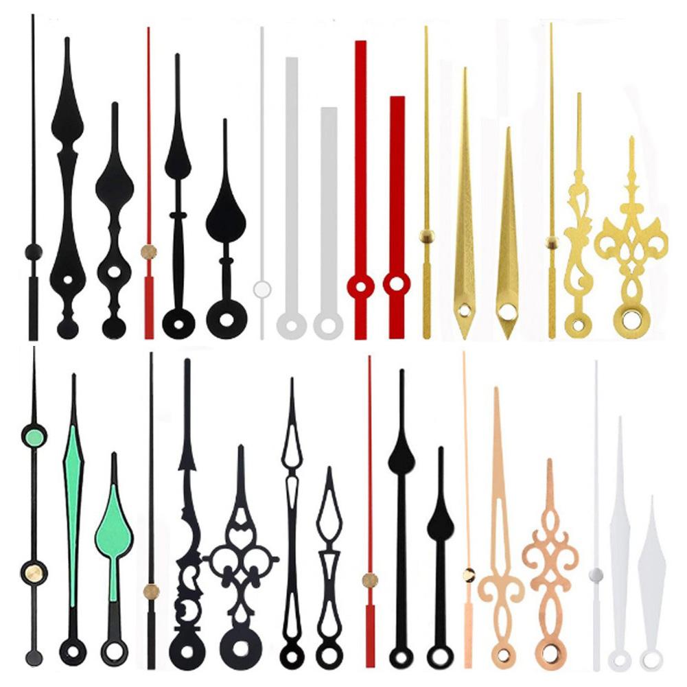 12 Sets Of Pointers Wall Clocks DIY Clocks DIY Accessories Metal Clock Hand Kit: 12 Pairs Of Clock Movement Repair Parts
