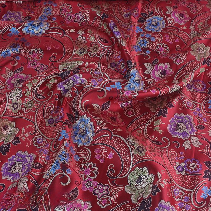 Spun Gold Silver Jacquard Cloth Ancient Han Costume Cheongsam COS Clothing Fabric Brocade Stage Clothing Accessories