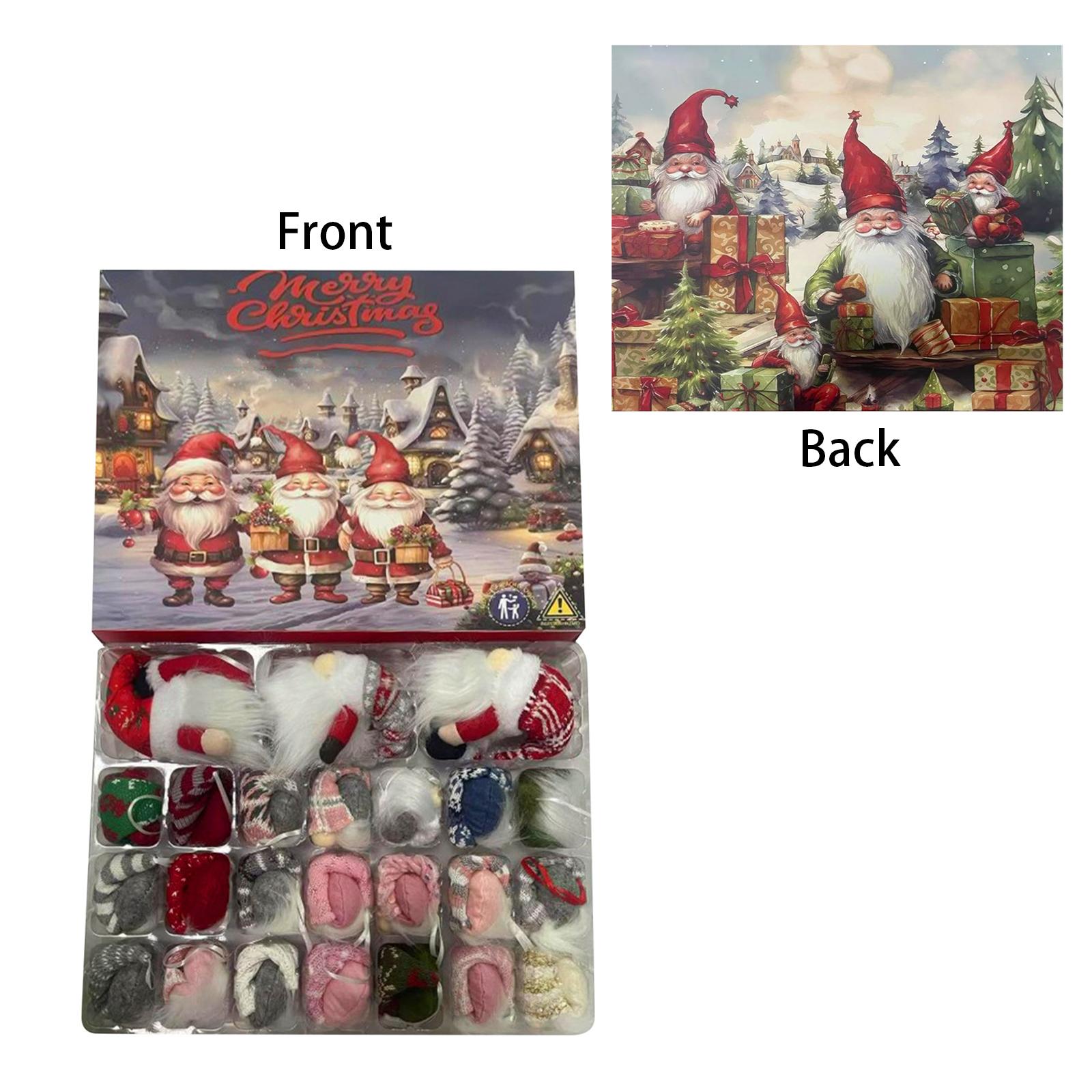 

Advent Calendar Days Christmas Countdown Gnome Pendants Ornaments - Xmas Dwarf Figures Gifts For Boys Girls Kids Adult One Size