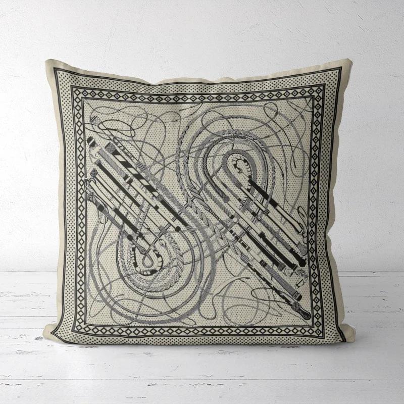 A Drop Shipping Printed Cushion Cover Decorative Pillowcases High-end Royal High Quality Thick Europe Rich Italy Design 28-#