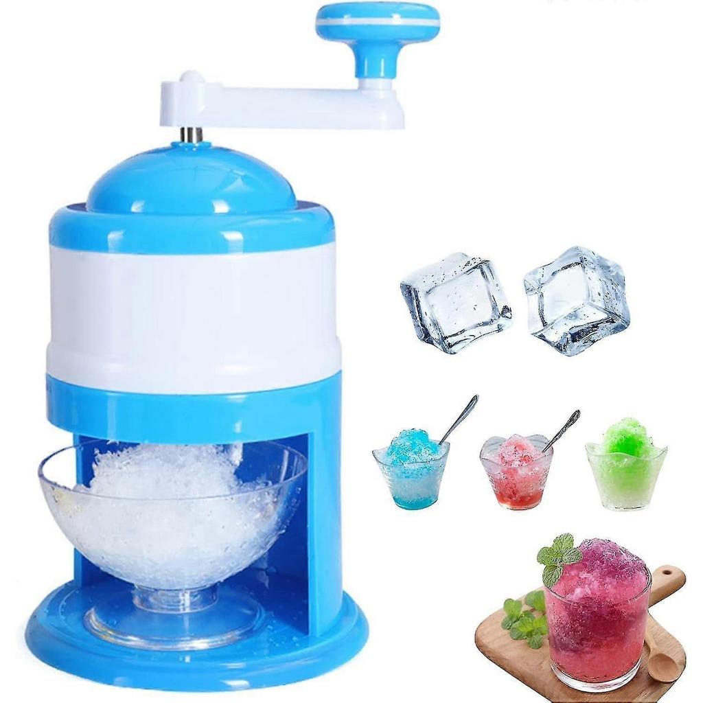 Carousel Safe Hand-Crank Ice Shaver, Portable Ice Shaver & Snow Cone Machine