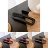 Fashionable Large Matte Plastic Hair Claw For Sophisticated Hairstyles In Multiple Shades