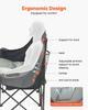 VEVOR Double Camping Chair, Oversized Two Person Camp Chair with 660 Lbs Heavy Duty Support, with Dual Cup Holders, Wine Glass Holders