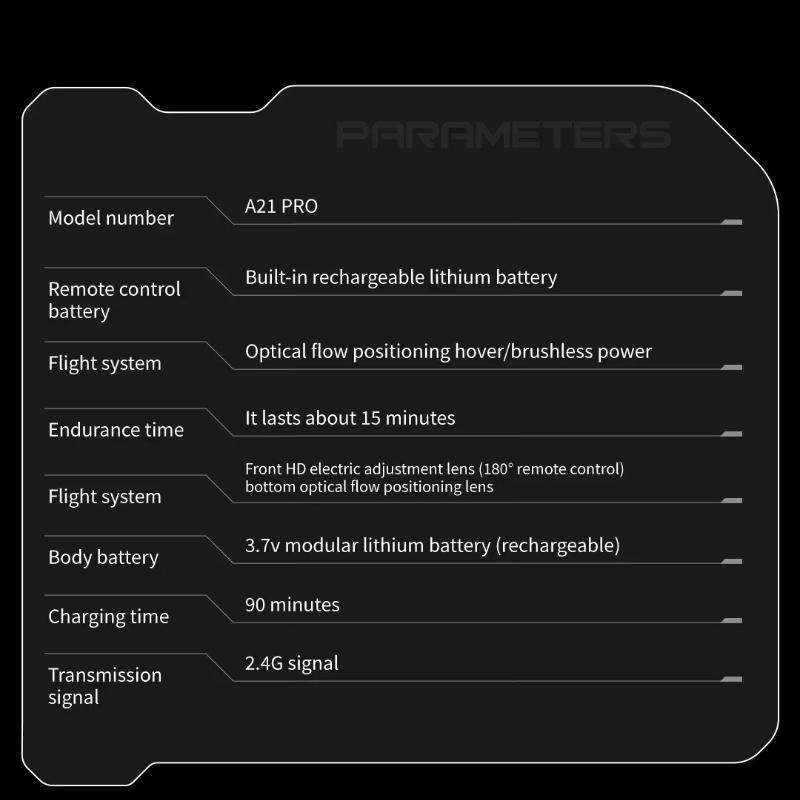 2026 A21 PRO Drone 4K Profession HD Wide Angle Camera WiFi FPV Brush RC Dron Height Keep Helicopter Large Screen Quadcopter Kids Toys