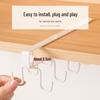 Kitchen Holder Cup Organizer Punchfree Cabinet Shelf Hanging Hook Rack