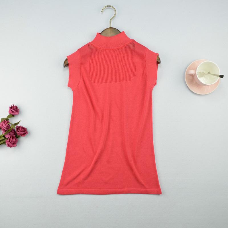 Women's Sleeveless Ice Silk Knitted Camisole - Versatile Summer Top