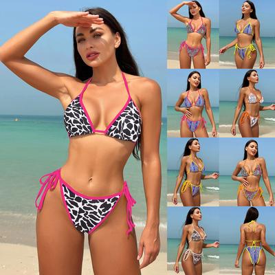 Frauen Bikini Sexy Hohe Taille Badeanzug Strand Bademode Weiblichen Sommer Badeanzug