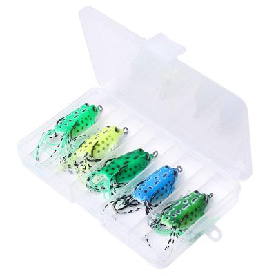 Bionics Fishing Lures Kit Topwater Floating Ray Frog Artificial Bait Killer