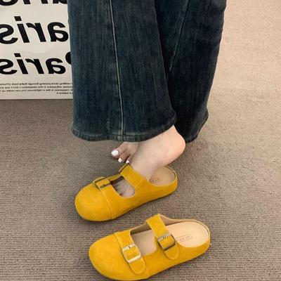 Boken Flip-flops Summer and Spring Thick-soled Shoes Muller and Mary Jane Shoes Half Slippers