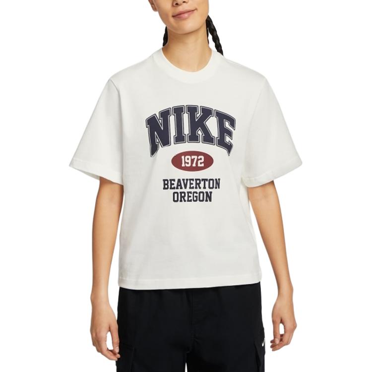 Nike Sportswear Nsw Ss Boxy Retro Tee Women Tops White IH0825133
