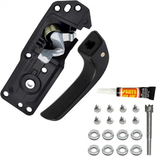 Interior Ide Front Right Passenger Door Handle Compatible With 2007-2014 Chevy Silverado Avalanche Suburban Tahoe Escalade Sierra Models, Replace OE#