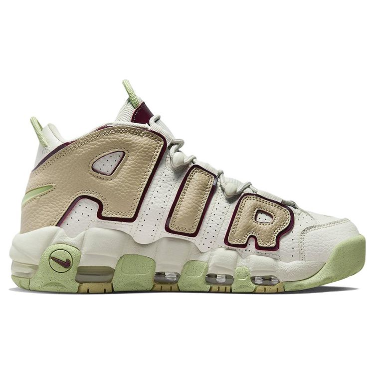 Nike  Air More Uptempo Light Bone Alligator Women Sneakers Cream Limestone Dark-Beetroot DX8955-001