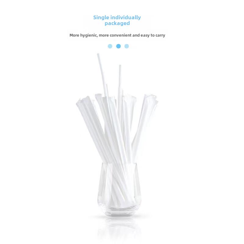 ZISIZ Individually Wrapped PLA Biodegradable Straws