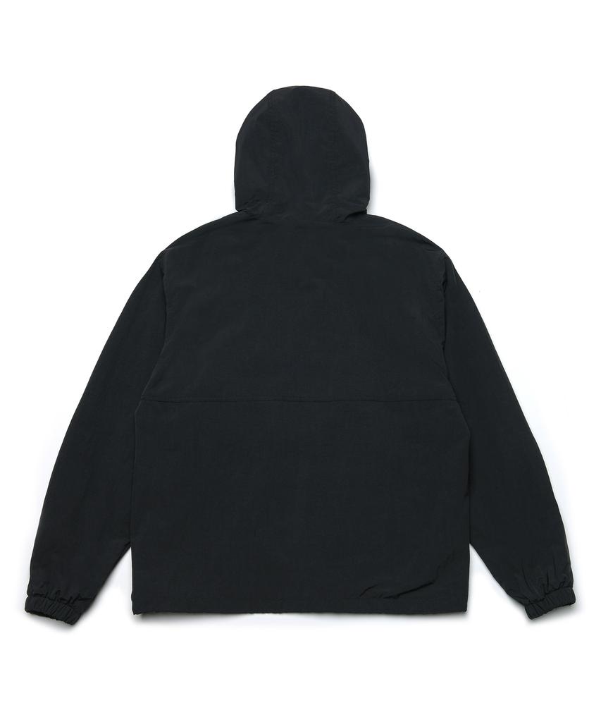 Annot Nylon Hooded Windbreaker Black