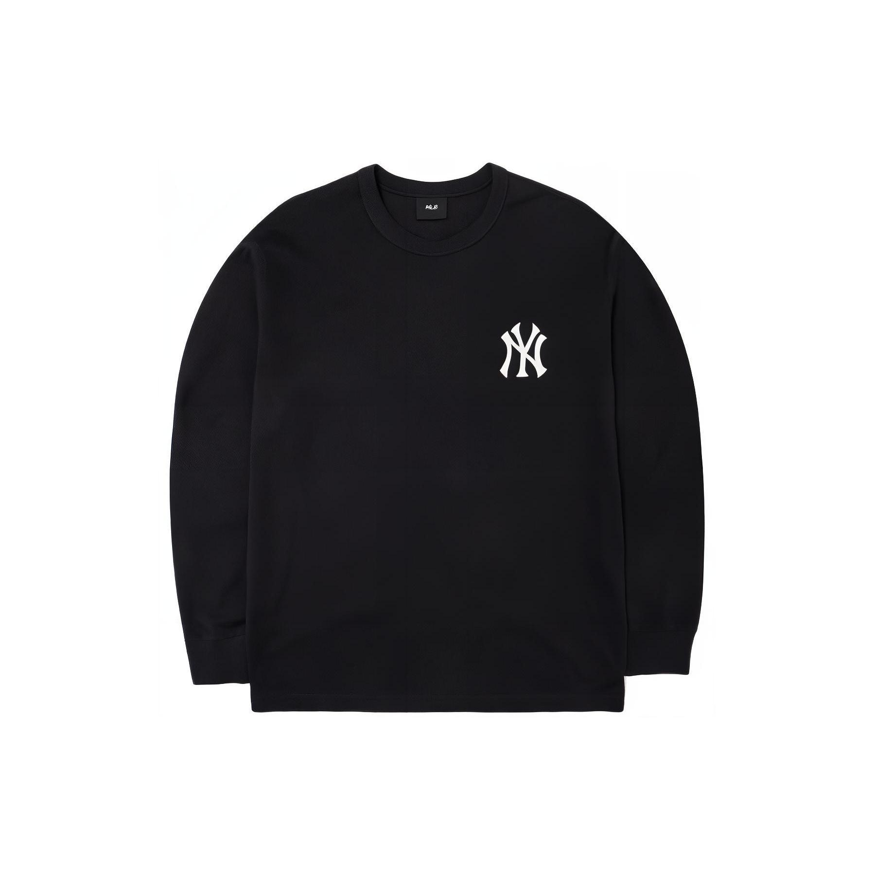 MLB Base Logo T Shirts Unisex Black Crew Neck Moderate Straight Fit 3ATS2L021-50BKS XL