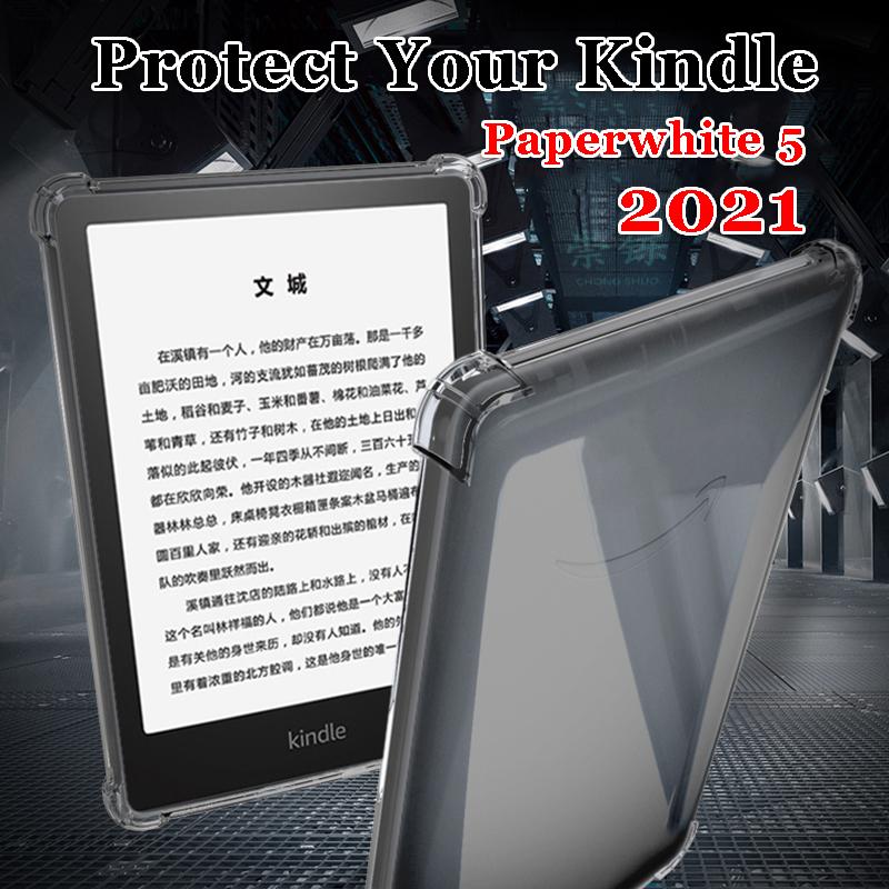 Transparent Case for Kindle Paperwhite 5 2021 KPW4 10th Gen 2018 Oasis 2 3 2017 2019 Cover Airbag Shockproof Paperwhite4321 Soft