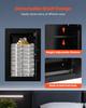 Wall Safe, 3-Tier Hidden Wall Safe with Fingerprint, Password, Key & Turning Knob, Q235 Cold-Rolled Steel In-Wall Box with Adjustable Shelves & Key