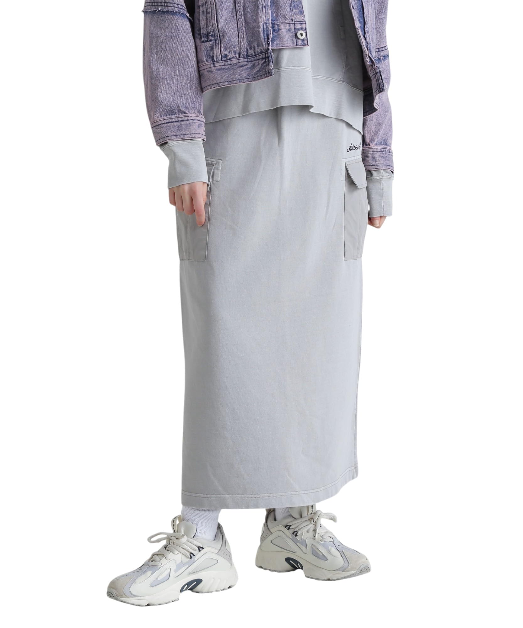 AVIREX FADE WASH EAST CARGO SKIRT Women s F 023 light gray 783-5116606