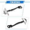2 Pcs Door Check Stop Strap No.80430ZX60A/80430JA000/80430ZN51A for Nissan Altima 2007-2012, Durable Metal Silver Tone Front