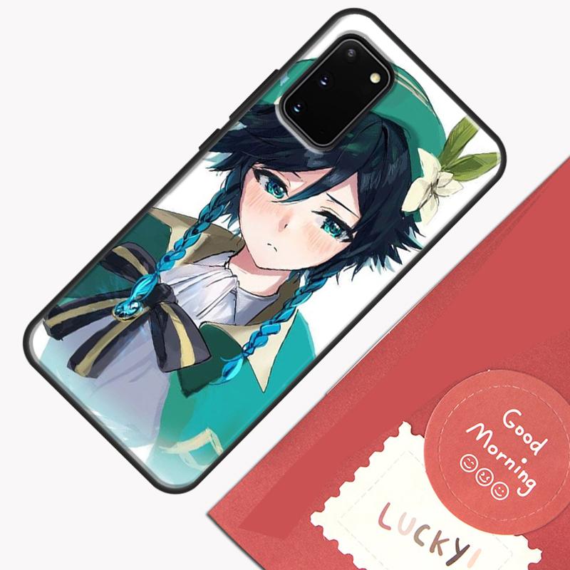 Genshin Impact Venti Phone Case For Samsung Galaxy S25 Ultra S20 S21 S22 S23 S24 Plus S9 S10 S24 FE Cover Shell