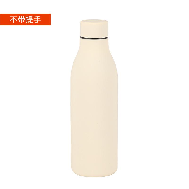 Schöner Griff Kleine Mundflasche 304 Edelstahl Thermosbecher Tragbarer Sportwasserbecher Geschenkbecher