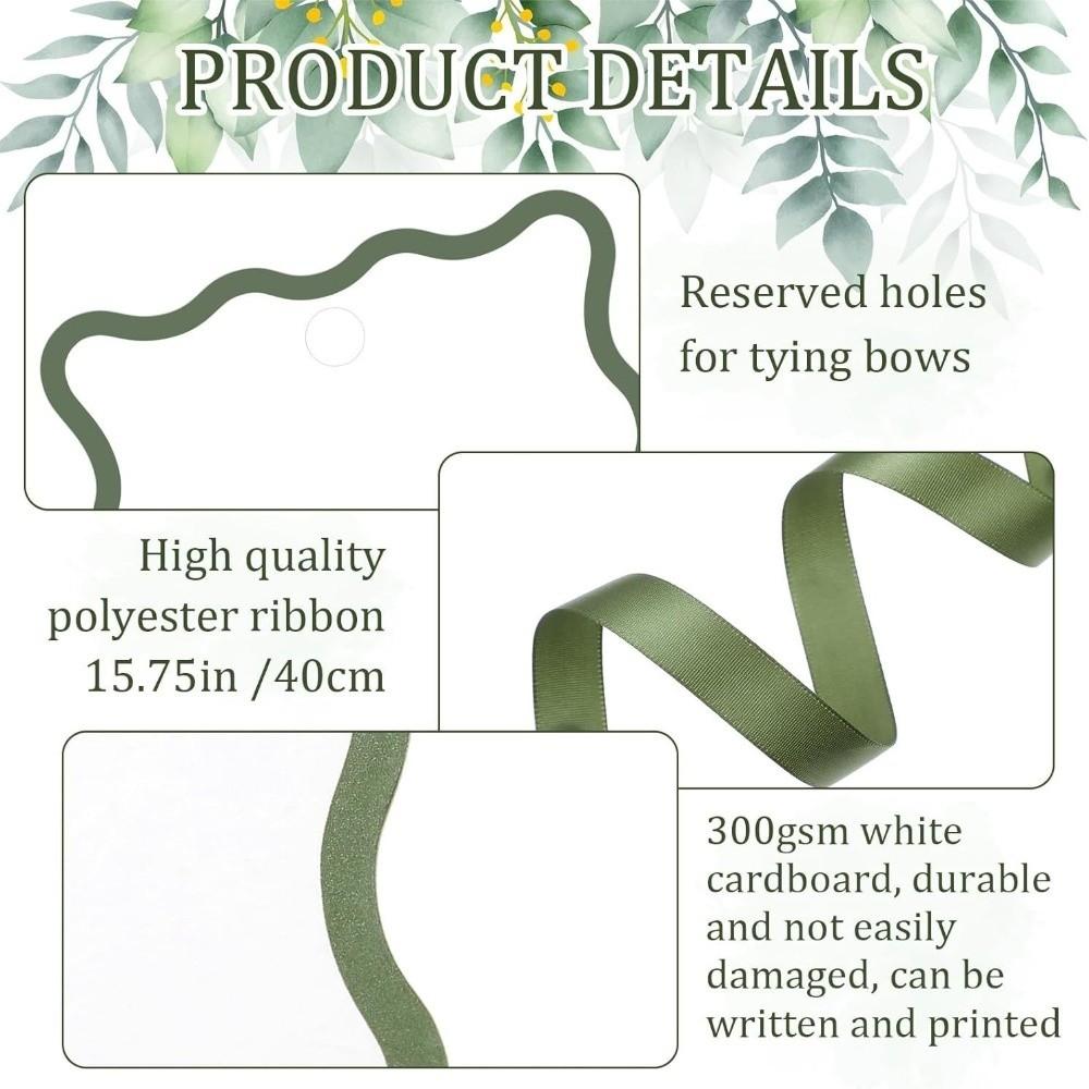 24pcs DIY Handwritten Label Card Mini Size Hanging Decoration Gift Labels DIY Crafts With Ribbon Thank You Card Party Gift
