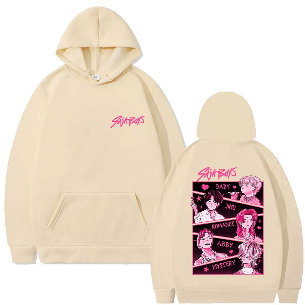 Film KPop Lovci démonů Saja Boys Grafická mikina s kapucí Pánská Dámská Korejská Tepláková souprava s kapucí Pánská Vintage Oversized Mikiny