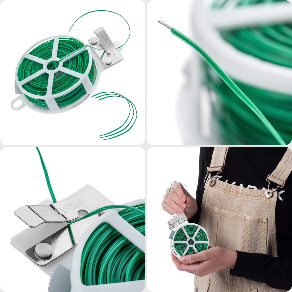 KADAX PVC garden wire with plant cutter, 50 m
