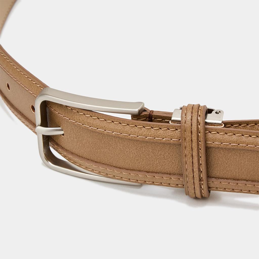 [Callaway] Men's Stretch Belt (Cut Navigation)  Synthetic Leather Golf  C23292102 1040Beige FR