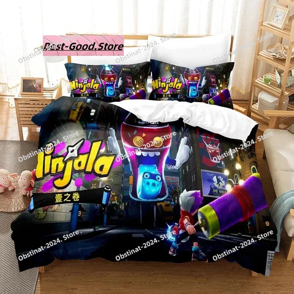 Game Ninjala Beding Set Single Twin Ful Quen King-Sized Dimensionsd Dimensions Bed Linen Set Aldult Kid Bedrom Duvetcover Sets 3D Print Young