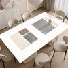 Luxury Waterproof & Oil-proof Leather Tablecloth - High-End Table Mat for Dining & Coffee Tables