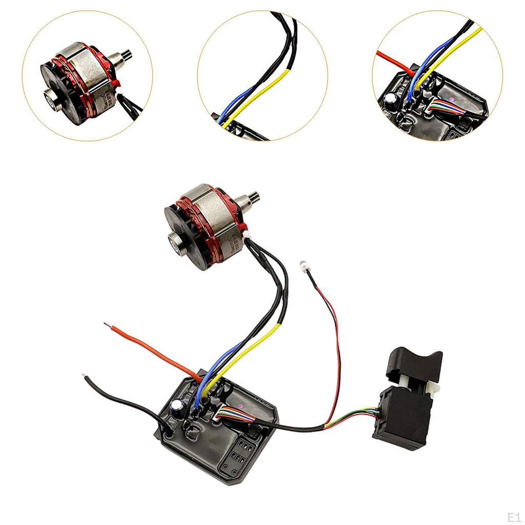 4815 Brushless Electric Wrench Drive Control Board Motor Compact Replacement Accs User Friendly