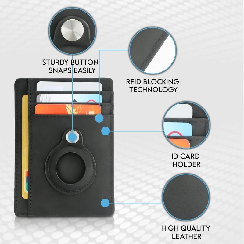 PU Money Clip Card Holder Card Holder Anti-theft Swipe Card Bag Business Anti Loss Protection Card Case Thin Card Holder