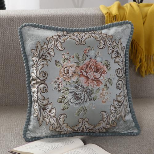 Jacquard Pillow Cover Light Luxury Pillowcase Embroidery Craftsmanship Pillowcase