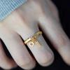 Vietnam Gold-Plated Copper Ring | Elegant Design | Fashionable Couple Style