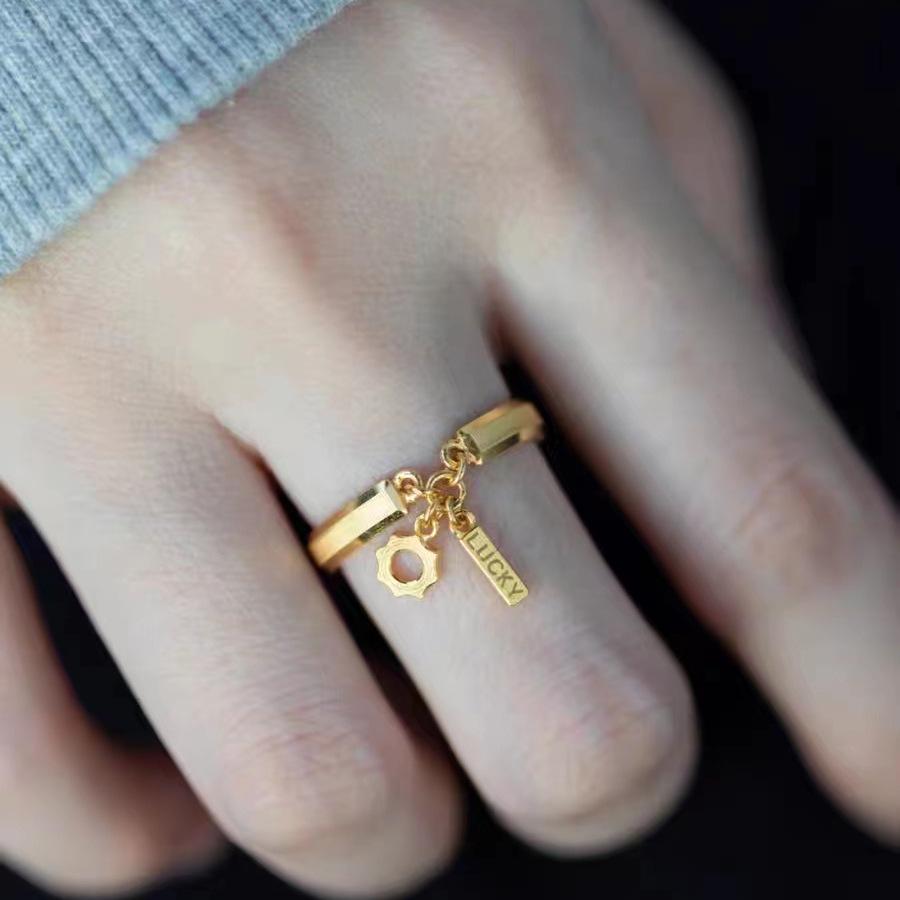 Vietnam Gold-Plated Copper Ring | Elegant Design | Fashionable Couple Style