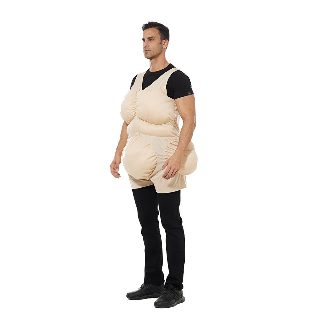 EraSpooky Erwachsener Dickanzug Lustig Der Alte Dicke Halloween Kostümzubehör