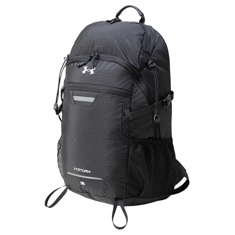Under Armour 23L Fashionable Convenient Practical Nylon Outdoor Climbing Backpack Unisex Backpack Black 14339104-002