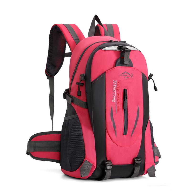 

40L Water-Repellent Lightweight Hiking Backpack for Men & Women - Outdoor Mountaineering, Travel, Sports, Cycling 40L розы красного