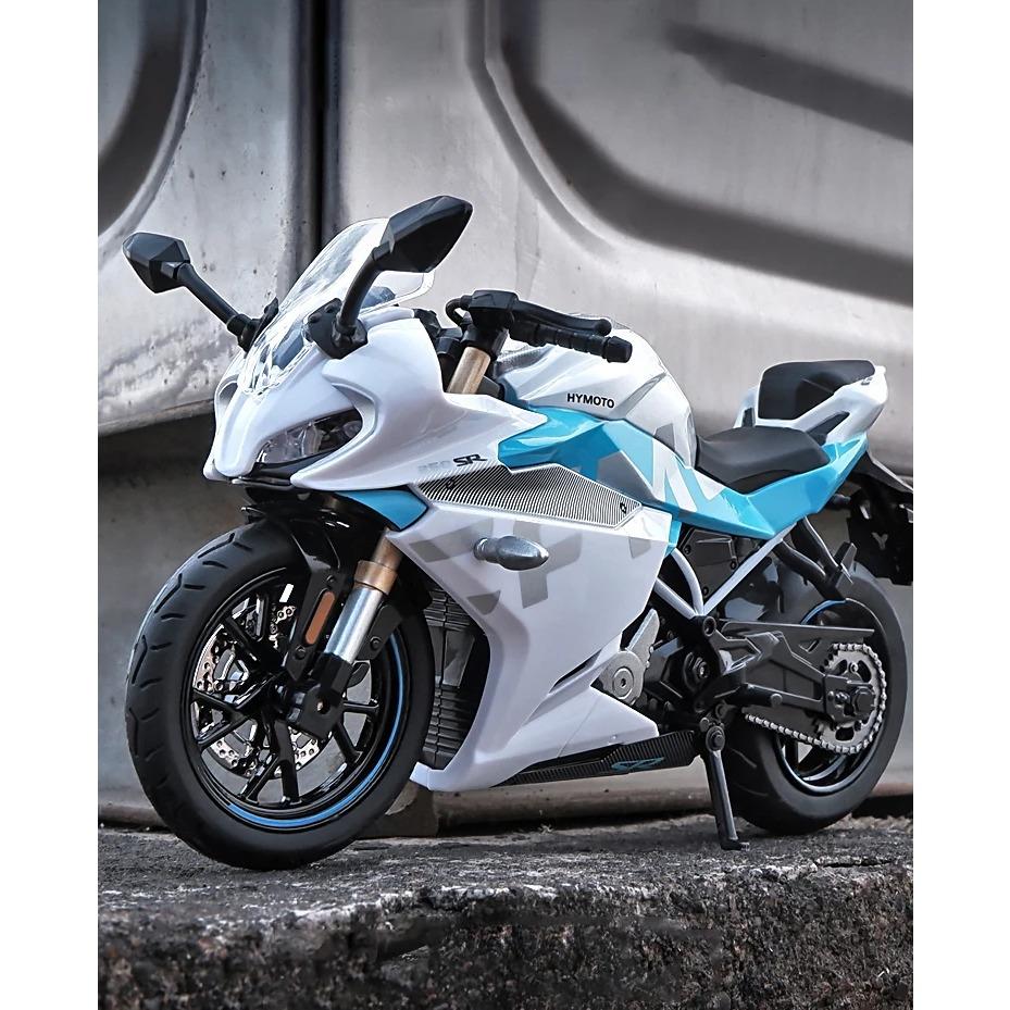 1/12 Spring Breeze CF 250SR Diecast Motorcycle Model Toy Replica with Sound & Light Birthday Gift Christmas Gift Collection Bike