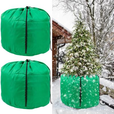 2 Stück Winter Pflanzenschutzhüllen Frostschutzsäcke Outdoor Garten Strauch Bäume Topfpflanze Schwerlast Anti-Frost Warme Abdeckung