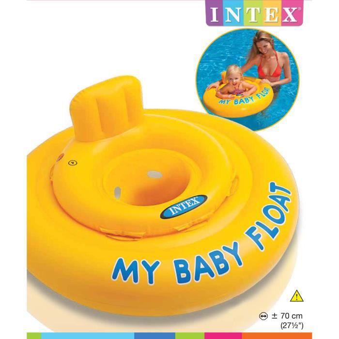 Aufblasbare Babyboje – INTEX – Gelb – Ab 6 Monaten – Gemischt – 70 cm