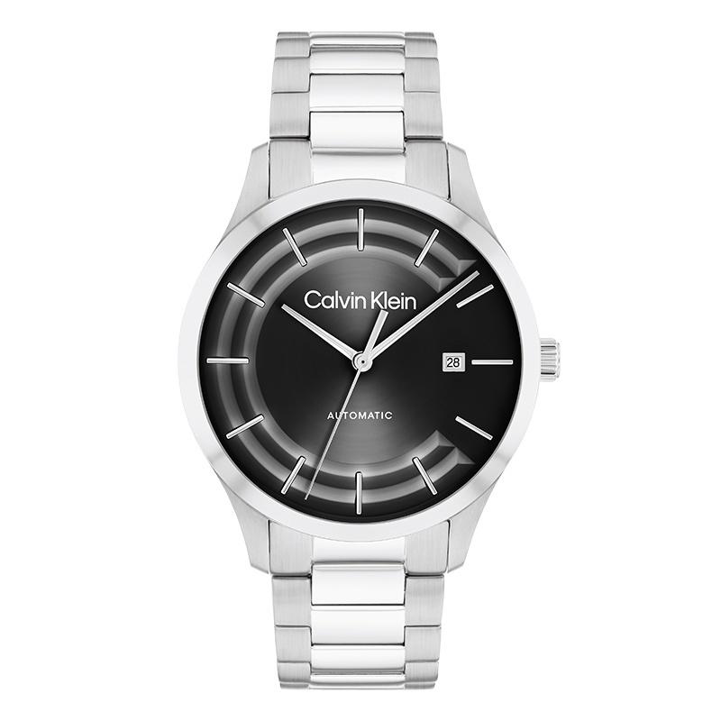 Calvin Klein Knight Series Watch Automatic Mechanical Movement Steel Strap 40mm Bla Dial Uniform for Men and Women Life Waterproof 25300021