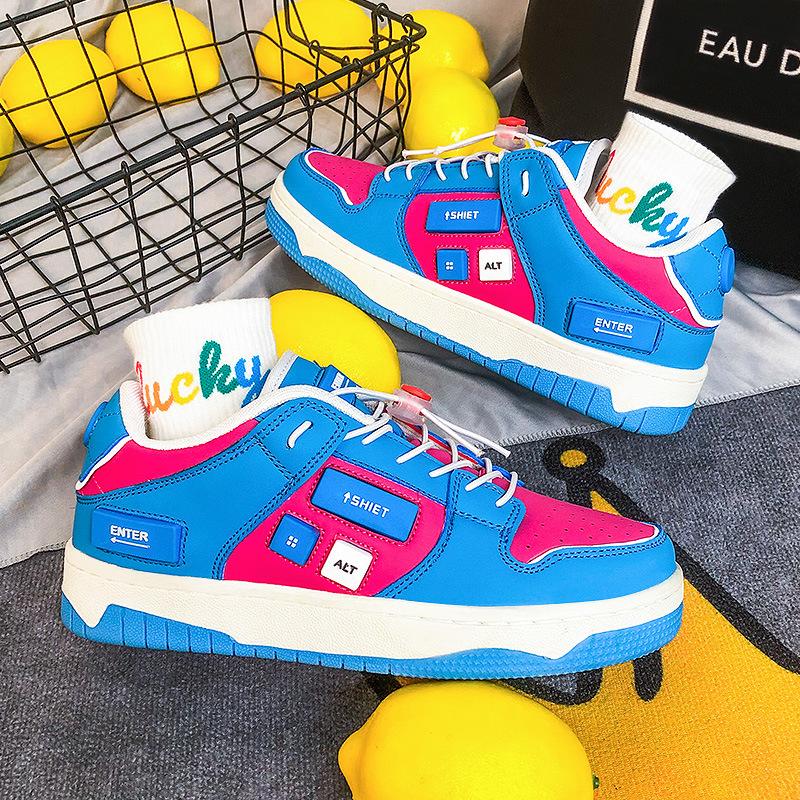 

Новые китайские шикарные универсальные повседневные модные туфли для пар, супер-пожарные мужские и женские кроссовки на толстой подошве, женская обувь 44